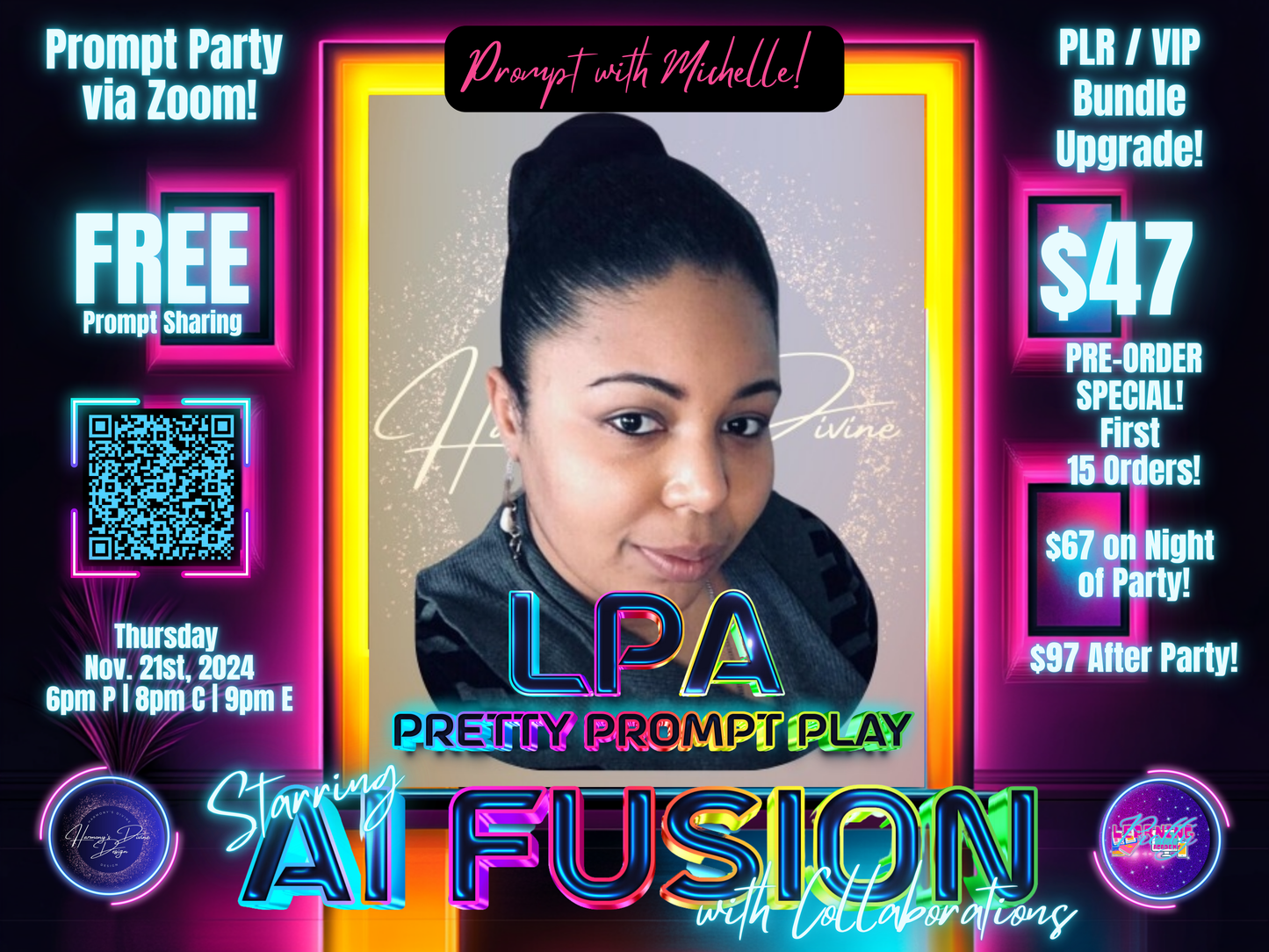 Pretty Prompt Play LIVE Party Nov-21-2024 | FREE Session | VIP Bundle Upgrade