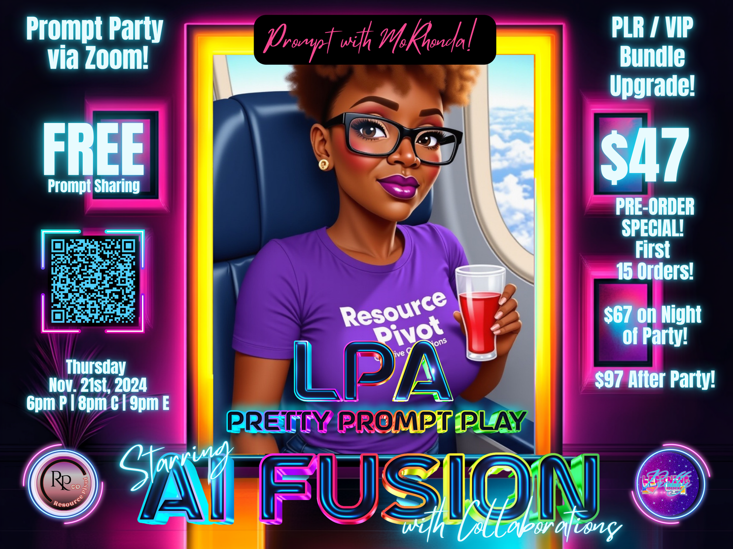 Pretty Prompt Play LIVE Party Nov-21-2024 | FREE Session | VIP Bundle Upgrade