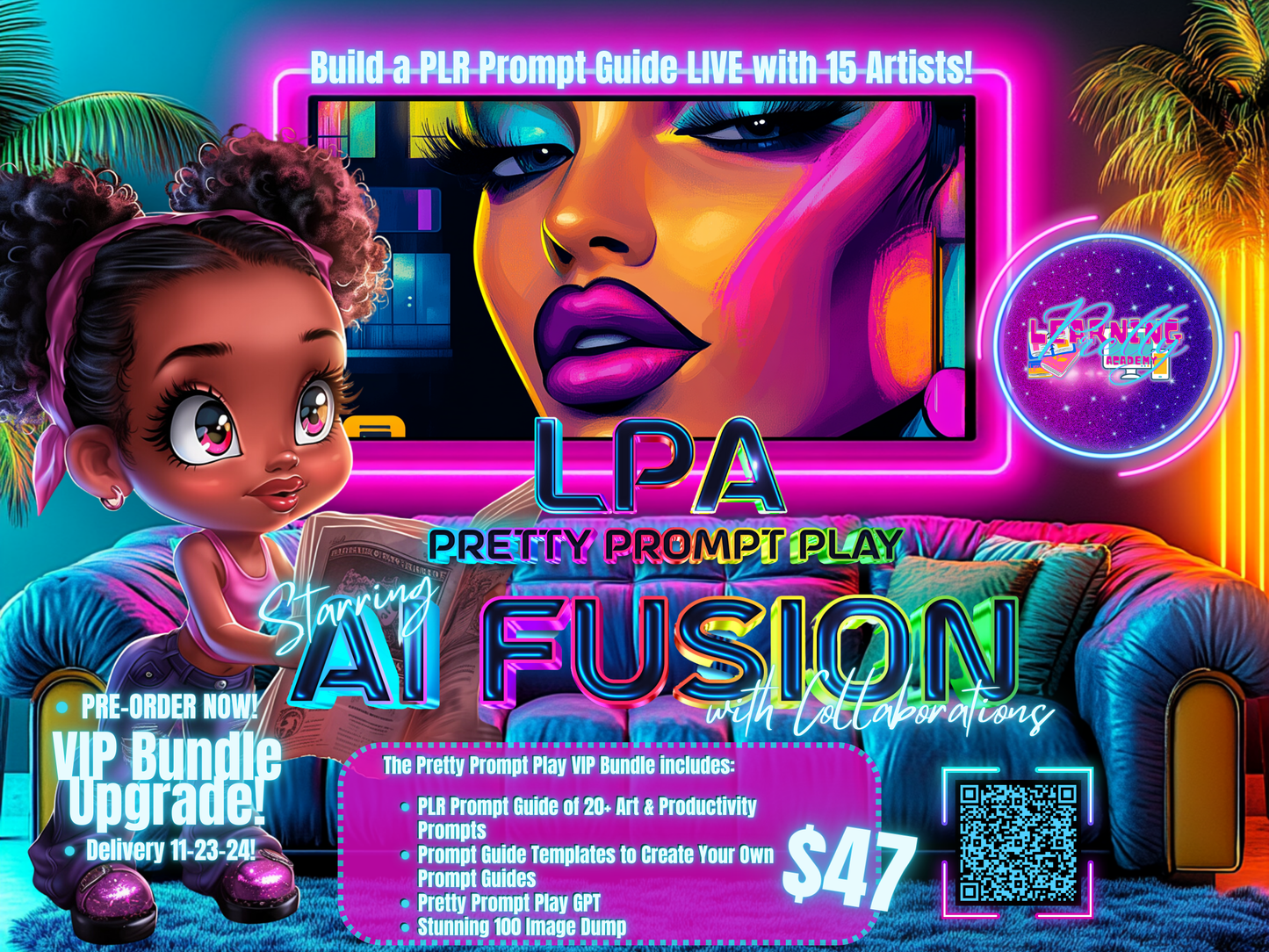 Pretty Prompt Play LIVE Party Nov-21-2024 | FREE Session | VIP Bundle Upgrade