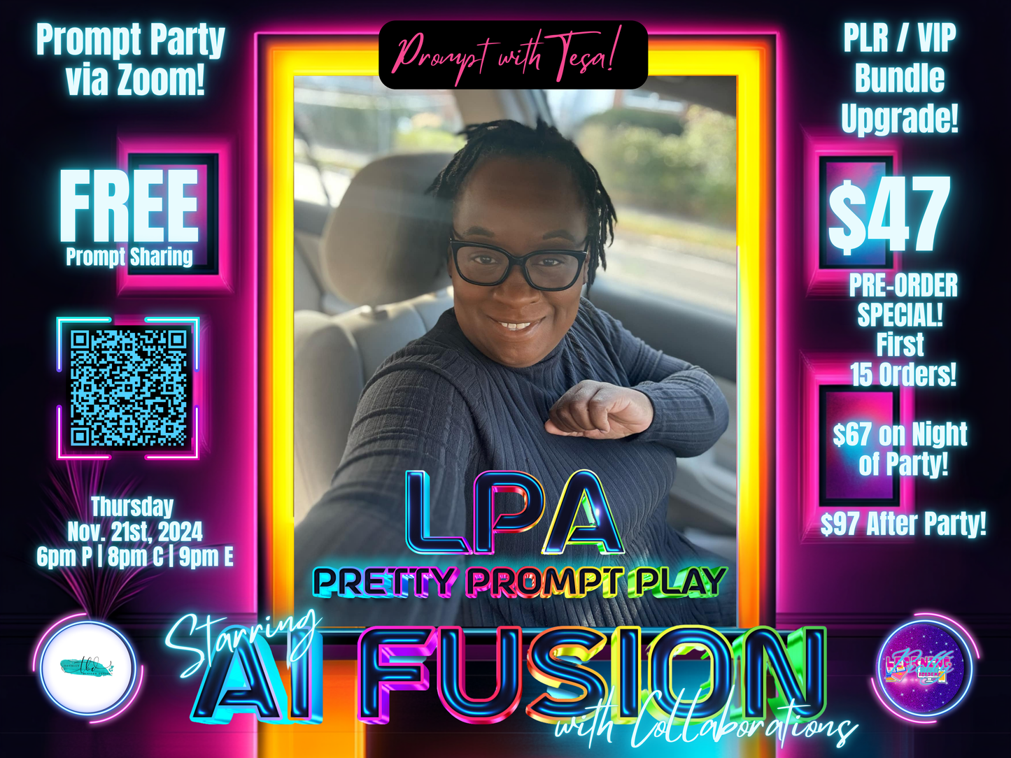 Pretty Prompt Play LIVE Party Nov-21-2024 | FREE Session | VIP Bundle Upgrade